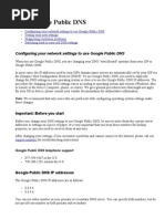 Using Google Public DNS