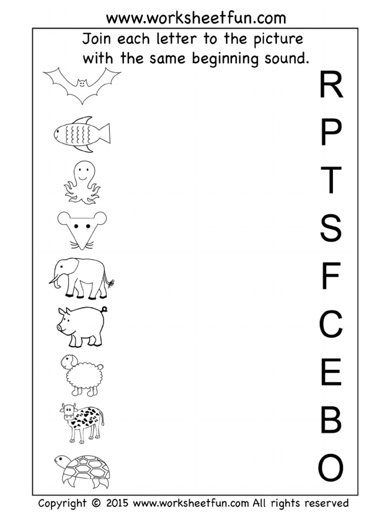 Wfun15 Beginning Sound Match 1 | PDF