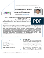 Need and Importance of Drug Information Centres in Indian Hospital System PDF