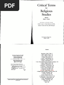 Relic. Critical Terms in Religious Studies PDF