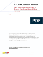 N. DURĂ - The Mixed Marriages According to the Orthodox Canonical Legislation (2013)