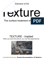 Element of Art - Texture Student