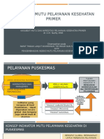 Indikator Mutu Pelayanan Kesehatan Primer, Paparan Litbang