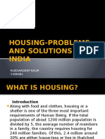 Housing-Problems and Solutions in India