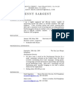 Development Resume, Jenny Sargent