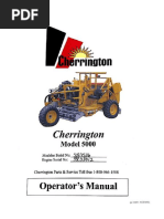 Cherrington Model 5000 - Operator Manual