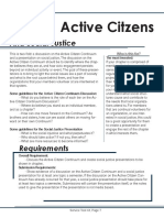 Active Citizens and Social Justice Discussions