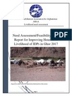 ARAA Ghor Livelihood Need Assessment Report 2017
