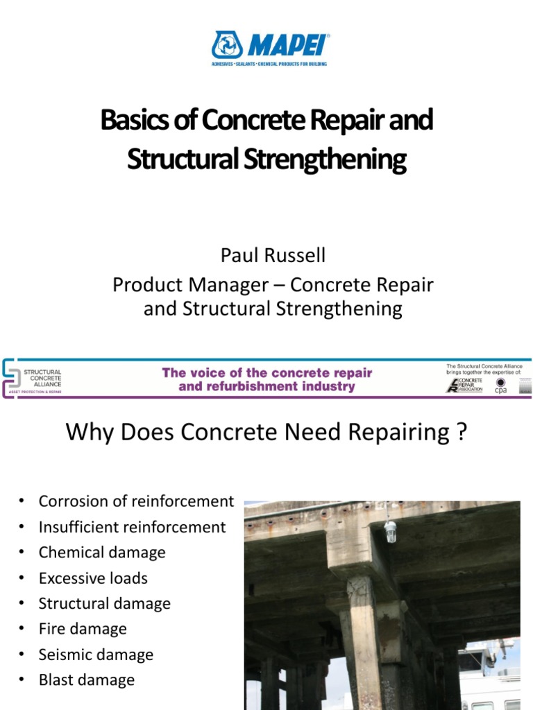 Concrete Repair and Strengthening Basics | PDF | Fibre Reinforced ...