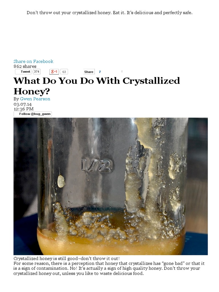 What Do You Do With Crystallized Honey? Honey Pollen