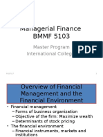 Managerial Finance First Unit r