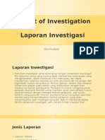 Report of Investigation