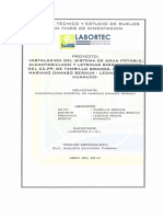 Memoria Descriptiva Sistema de Agua Potable - Tambillo Grand PDF