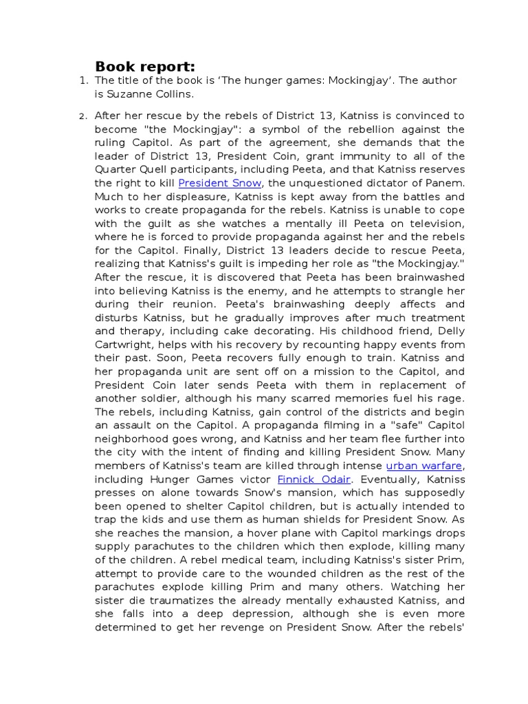 Mockingjay - part 2 summary image