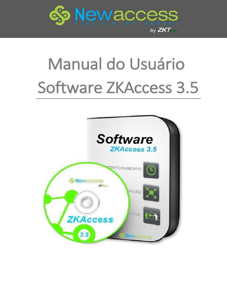 Manual Do Usuário ZKAccess 3.5333 PDF Endereço de IP Interface de