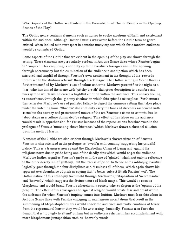 faust essay