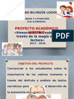 Proyecto Vivenciando Los Valores A Través de La Lectura