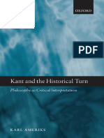 Ameriks, Karl - Kant and The Historical Turn PDF