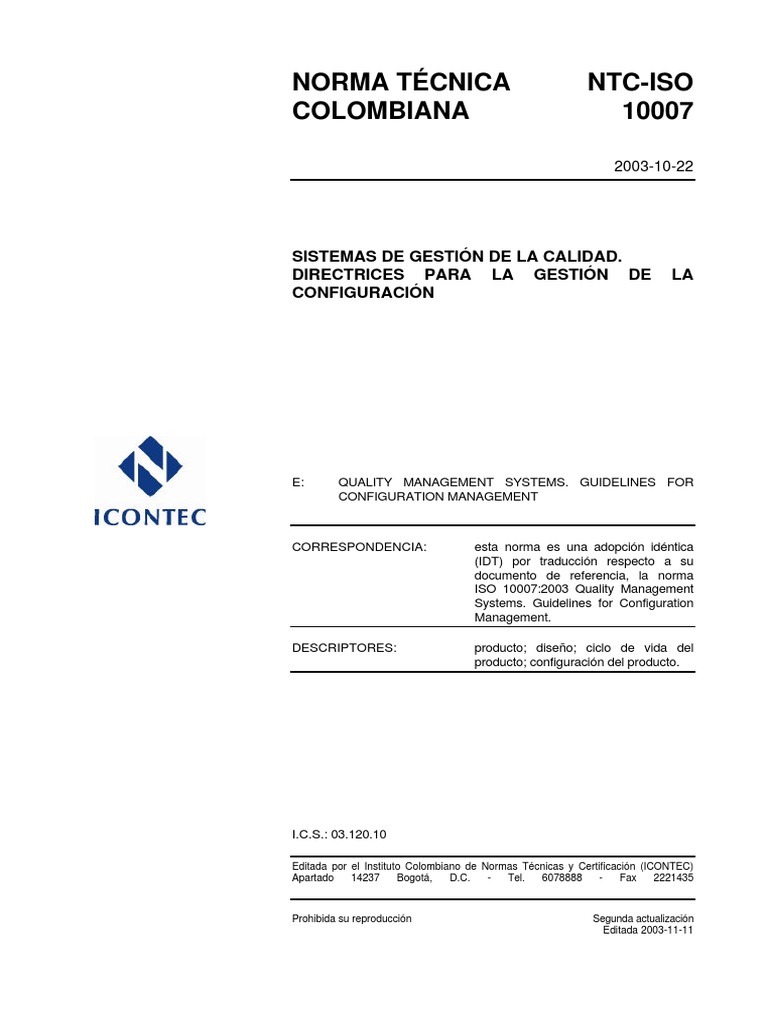 11.NTC Iso 10007 PDF | PDF