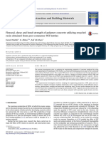 Flexural Shear and Bond Strength of Polymer Concrete Utilizing Recycled Resin Obtained From Post Consumer PET Bottles 2013 Construction and Building M