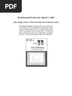 AISC Design Guide 11 Errata - Floor Vibrations Due To Human Activity PDF