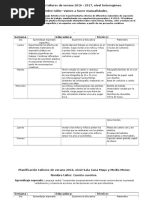 Planificación Talleres de Verano 2016 -2017 Semana Del 4 Enero 2017