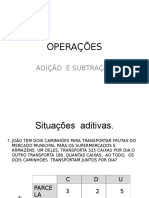 Operações Adição e Subtração