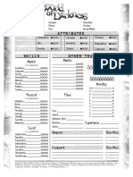 WoD Character Sheet