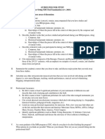 MM Oral Examination Guidelines For Study