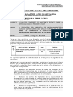 INFORME N 110 Requerimiento de Asistente Tecnico en Arquitectura