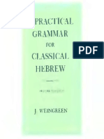 A Practical Grammar For Classical Hebrew PDF