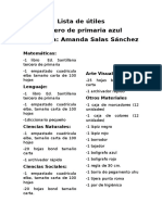 Lista de Útiles