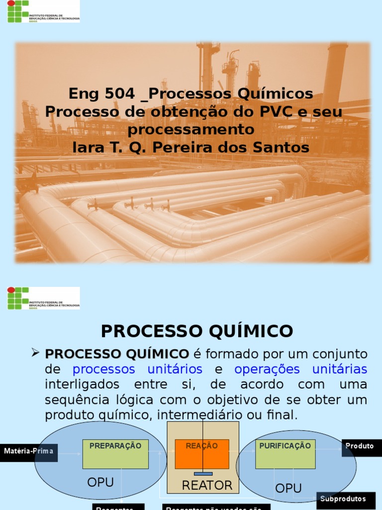 1-Processos de Obtençao Do PVC e Seu Processamento - 2015 | PDF ...