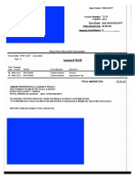 Invoice for Insurance