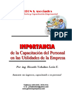 IMPORTANCIA de La Capacitación Del Personal