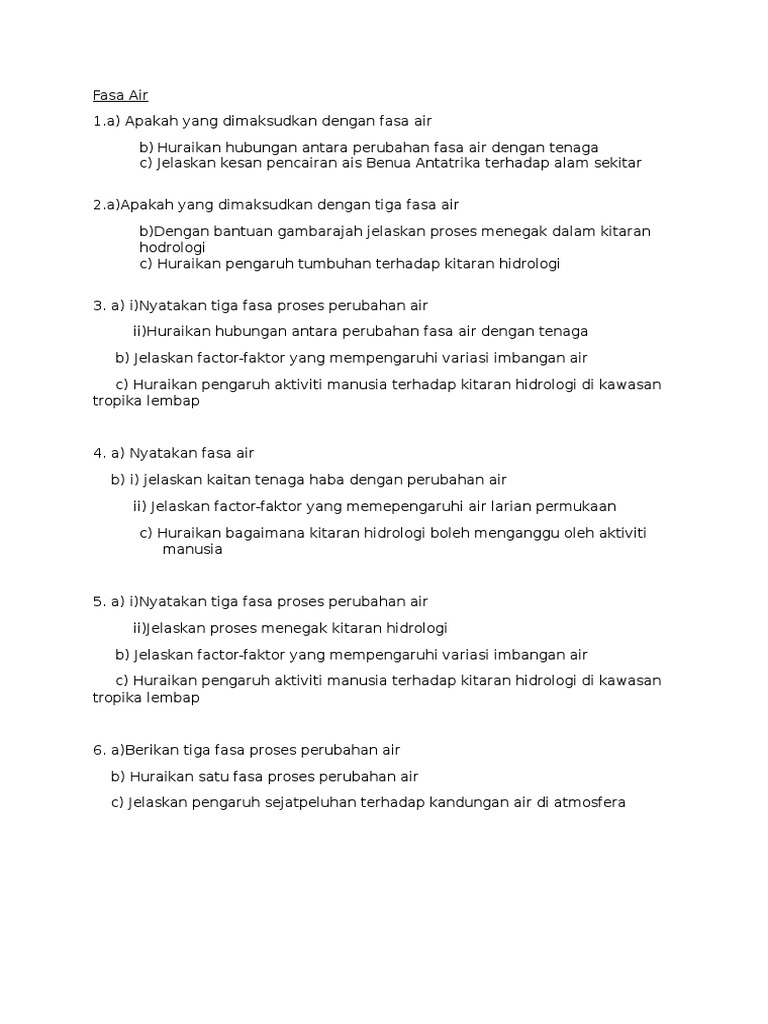 Proses dan Fasa Perubahan Air | PDF | Hukum | Teknologi & Rekayasa