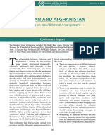 Pakistan and Afghanistan Towards an Ideal Bilateral Arrangement