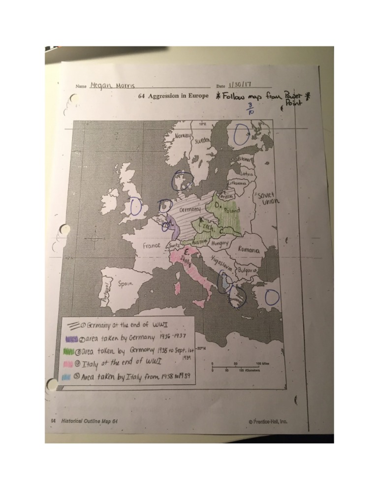 Aggression in Europe Map | PDF