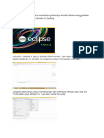 Langkah Pertama Kita Harus Membuka Aplikasinya Terlebih Dahulu Menggunakan Eclipse Java Yang Sudah Tersedia Di Desktop