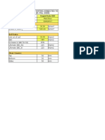 RCC Footings Design - 5 Bays