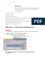 Basic Steps To Create Dynamic Modification Rule PP