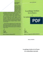 La Politique Berbère de La France Et Le Nationalisme Marocain