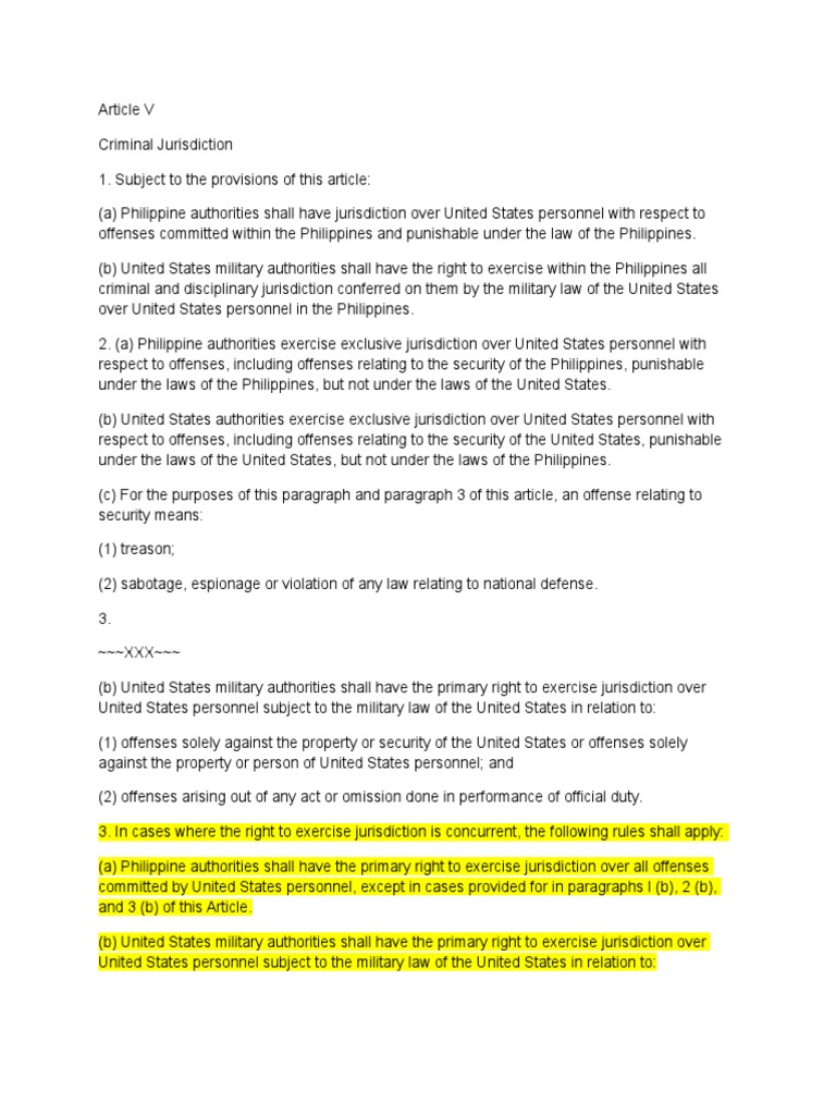 Summary and Differentiation of Criminal Jurisdiction For VFA PDF