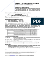Pedoman Praktis Berat Badan Normal BDSK IMT PDF