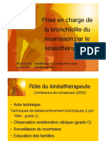 Prise en Charge de La Bronchiolite Du Nourrisson Par Le Kinésithérapeute