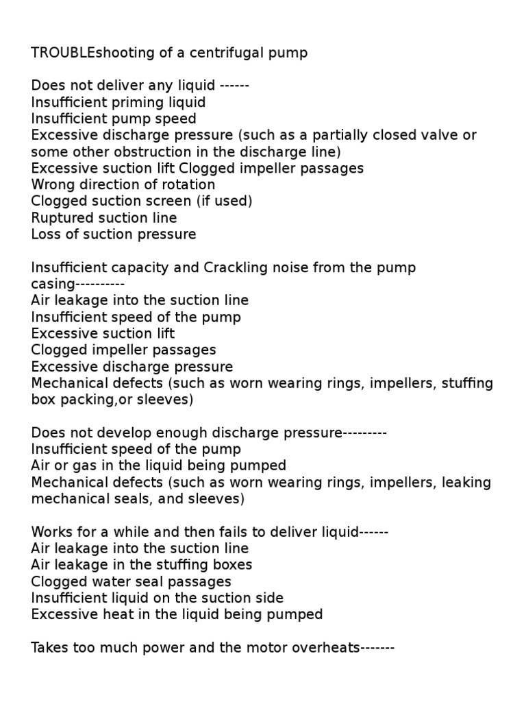 CENTRIFUGAL PUMP REPAIR PROCEDURE visual data 8