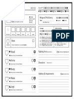 KDM Official Character Sheet PDF