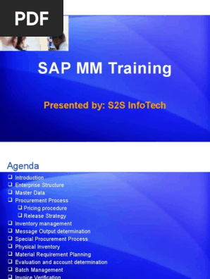 SAP MM Training
