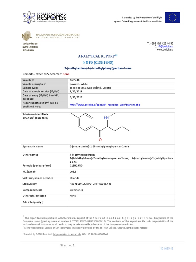 Forensic Analysis of 4-MPD | PDF | Gas Chromatography–Mass Spectrometry ...