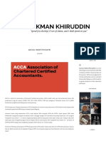 ACCA Certificate - Lukmankhiruddin